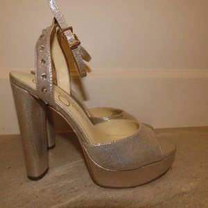 Golden and Sparkling Heels!